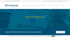 Desktop Screenshot of euskotel.com